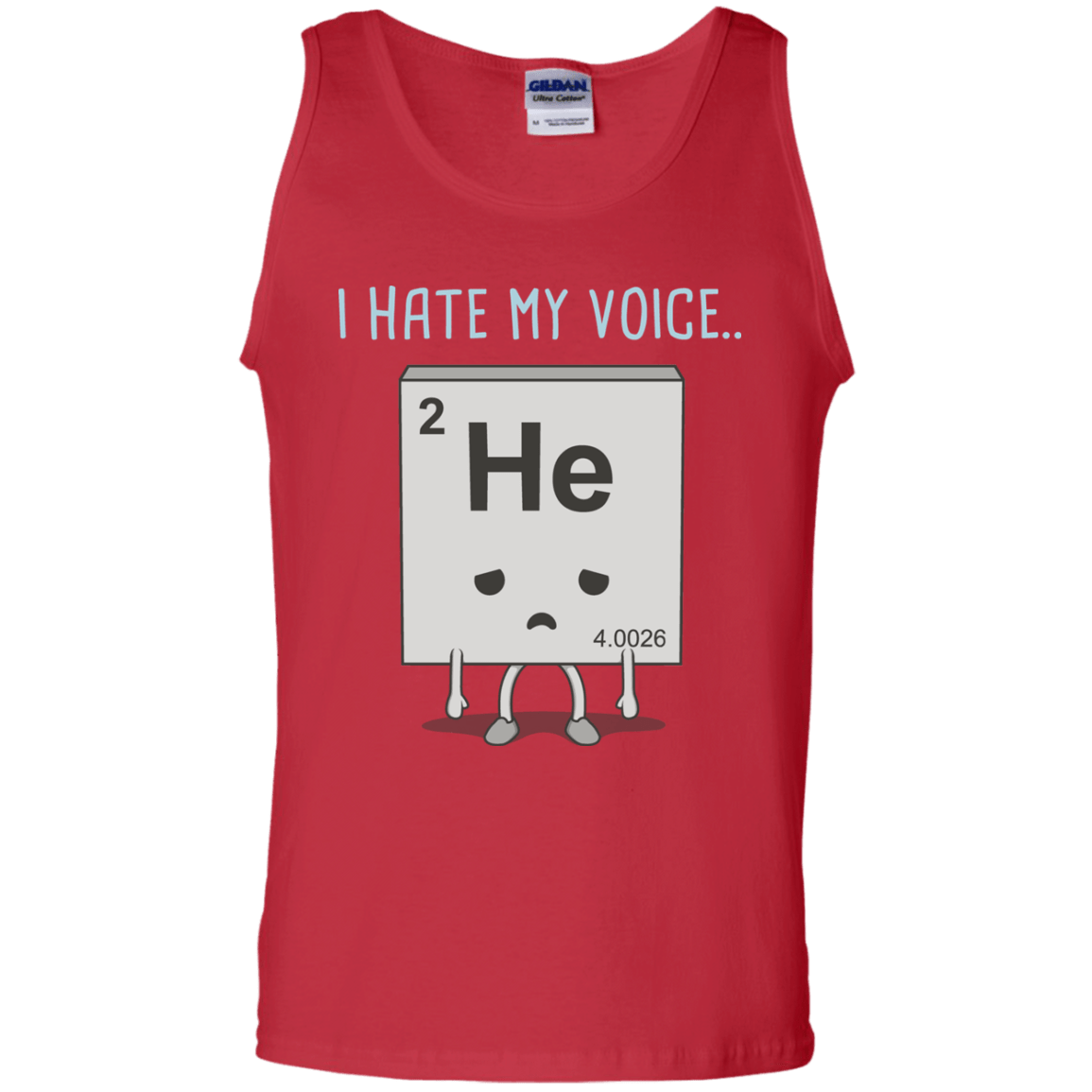T-Shirts Red / S I Hate My Voice Men's Tank Top