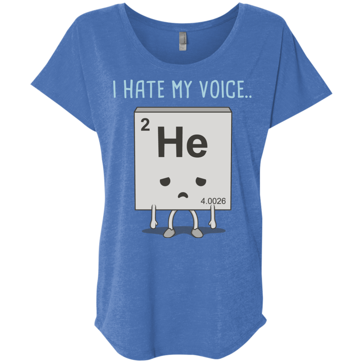 T-Shirts Vintage Royal / X-Small I Hate My Voice Triblend Dolman Sleeve