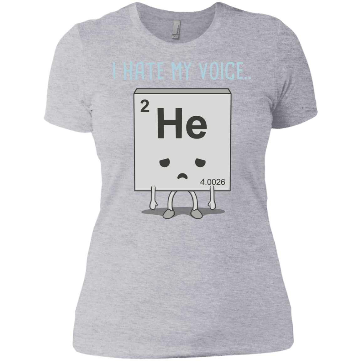 T-Shirts Heather Grey / X-Small I Hate My Voice Women's Premium T-Shirt