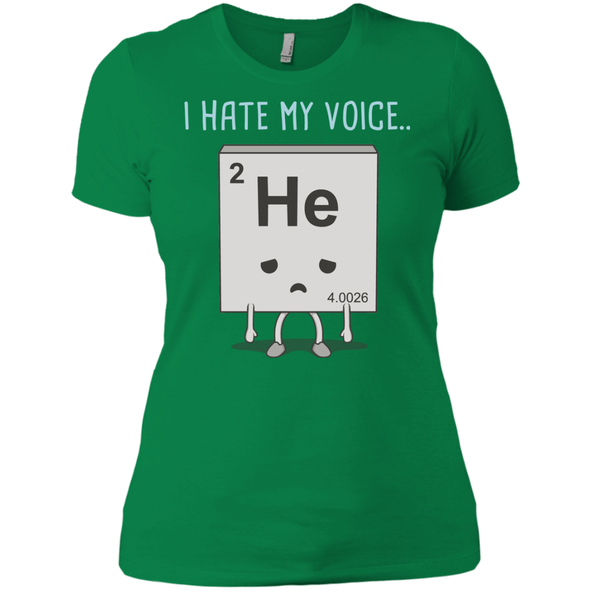 T-Shirts Kelly Green / X-Small I Hate My Voice Women's Premium T-Shirt