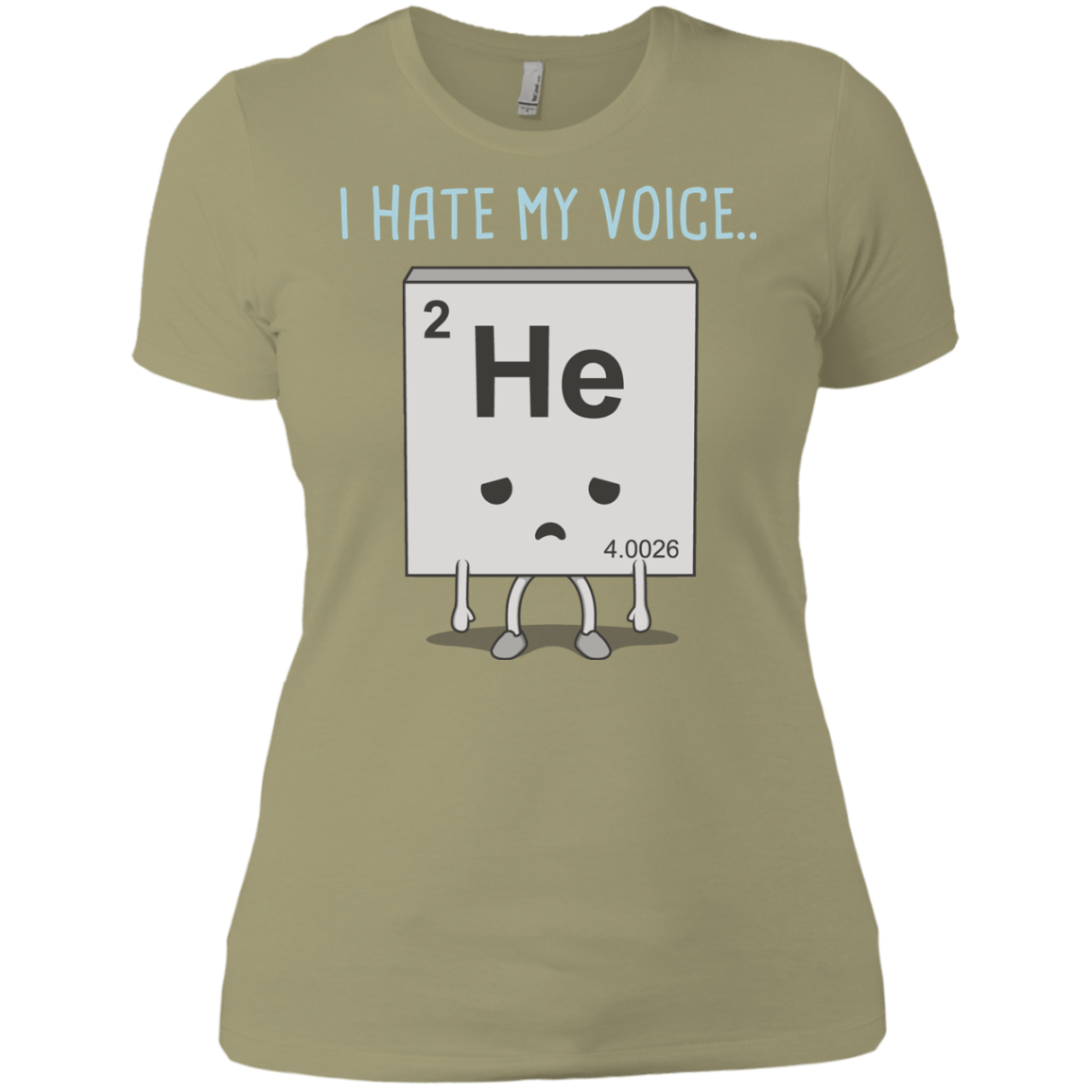 T-Shirts Light Olive / X-Small I Hate My Voice Women's Premium T-Shirt