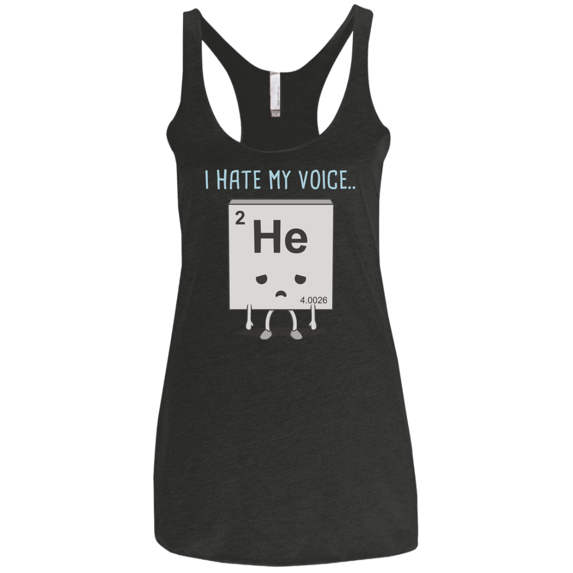 T-Shirts Vintage Black / X-Small I Hate My Voice Women's Triblend Racerback Tank