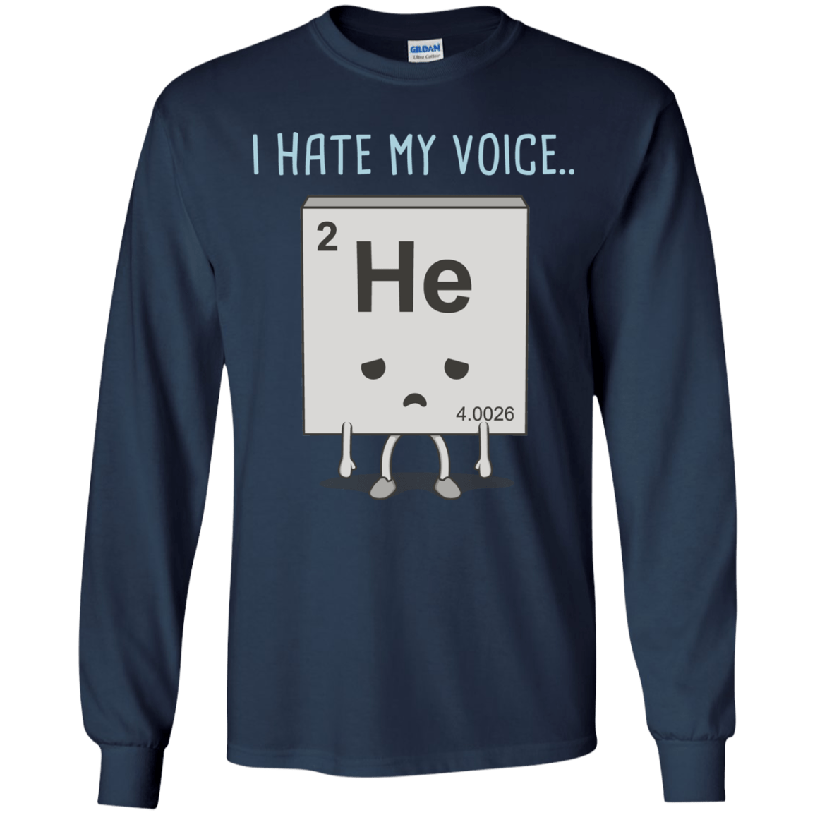 T-Shirts Navy / YS I Hate My Voice Youth Long Sleeve T-Shirt