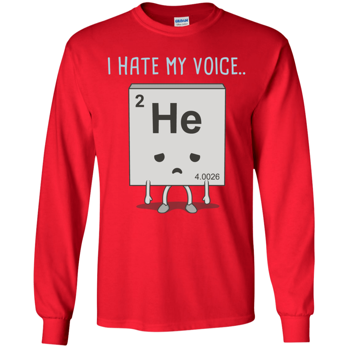 T-Shirts Red / YS I Hate My Voice Youth Long Sleeve T-Shirt
