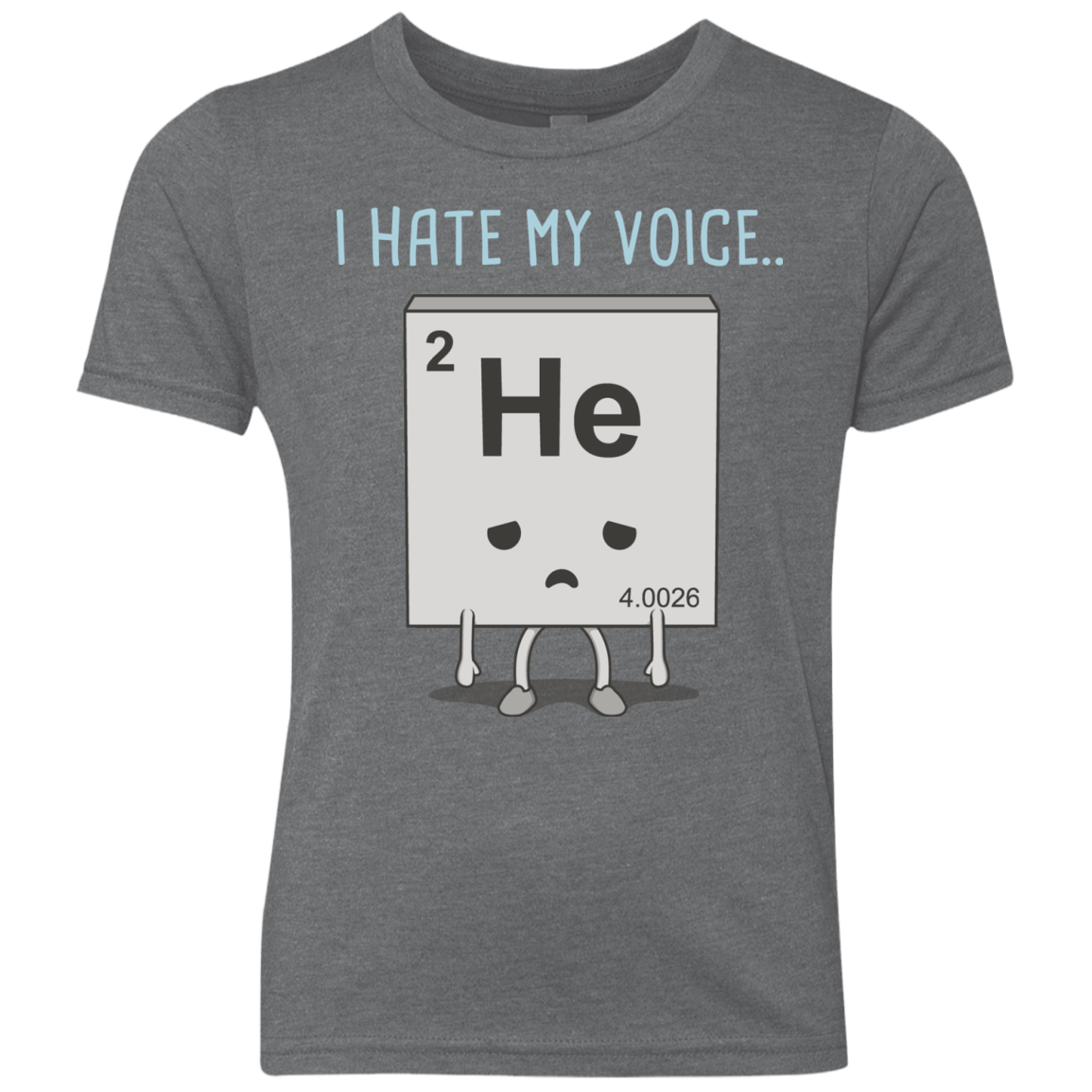 T-Shirts Premium Heather / YXS I Hate My Voice Youth Triblend T-Shirt