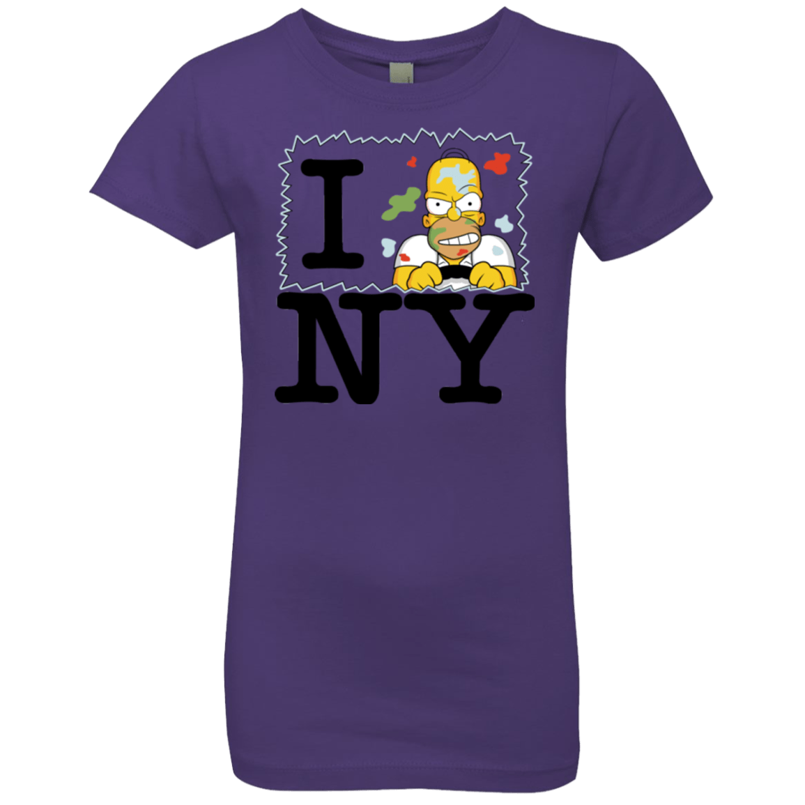T-Shirts Purple Rush / YXS I Hate NY Girls Premium T-Shirt
