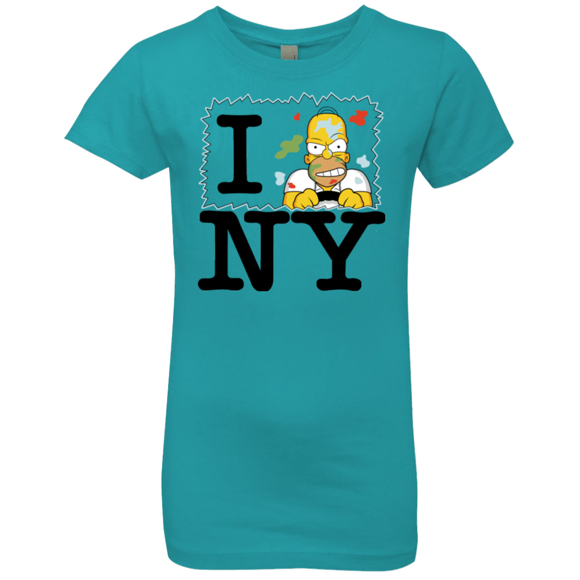 T-Shirts Tahiti Blue / YXS I Hate NY Girls Premium T-Shirt