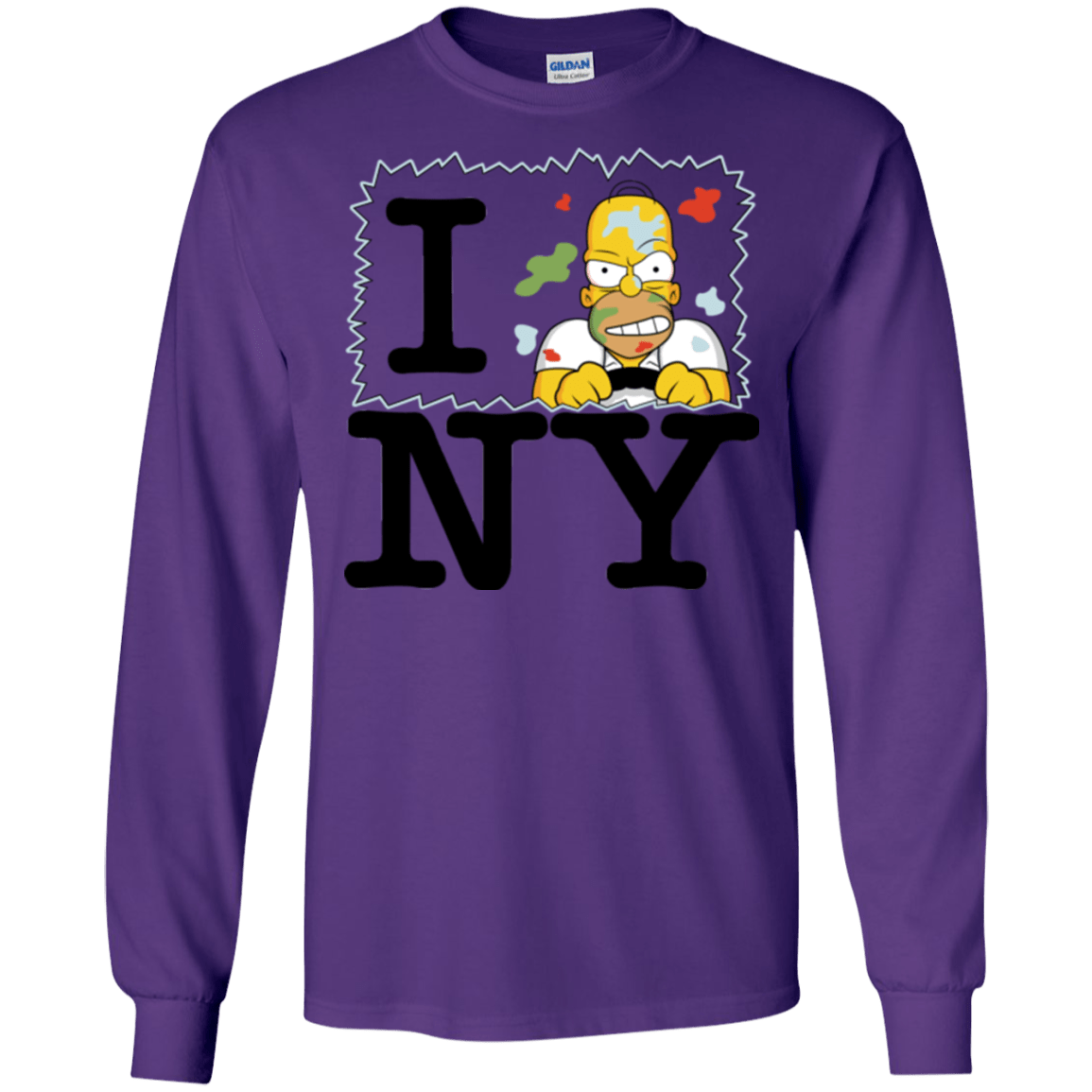 T-Shirts Purple / S I Hate NY Men's Long Sleeve T-Shirt