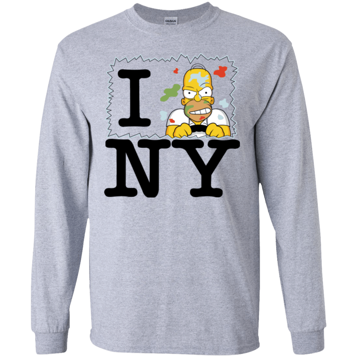 T-Shirts Sport Grey / S I Hate NY Men's Long Sleeve T-Shirt