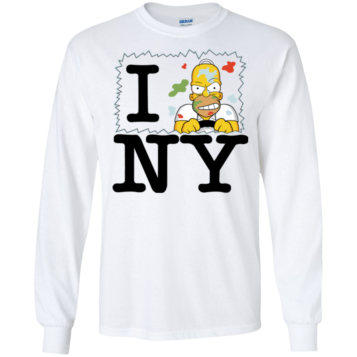 T-Shirts White / S I Hate NY Men's Long Sleeve T-Shirt