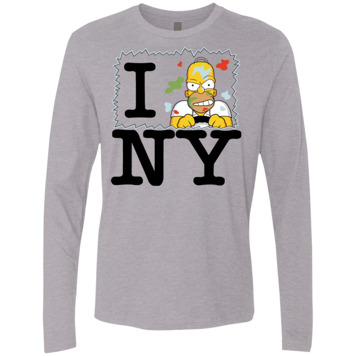 T-Shirts Heather Grey / S I Hate NY Men's Premium Long Sleeve