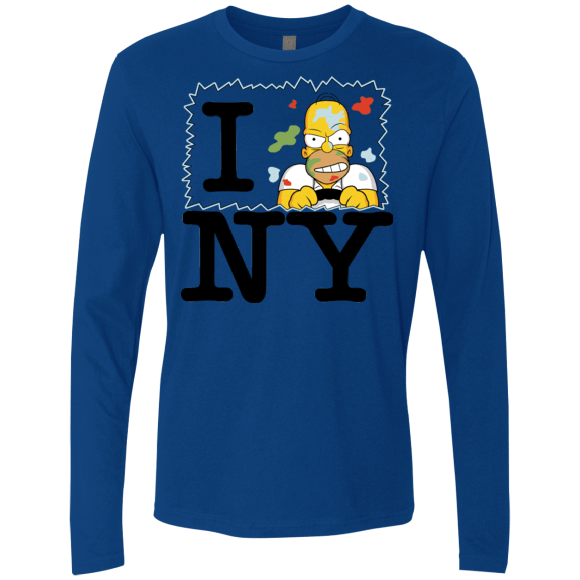 T-Shirts Royal / S I Hate NY Men's Premium Long Sleeve
