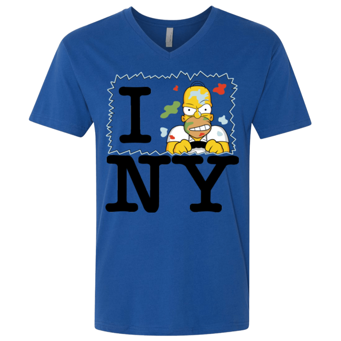 T-Shirts Royal / X-Small I Hate NY Men's Premium V-Neck