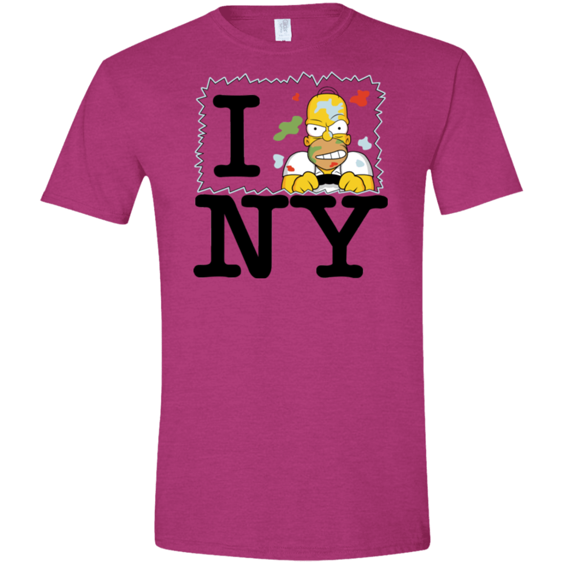 T-Shirts Antique Heliconia / S I Hate NY Men's Semi-Fitted Softstyle