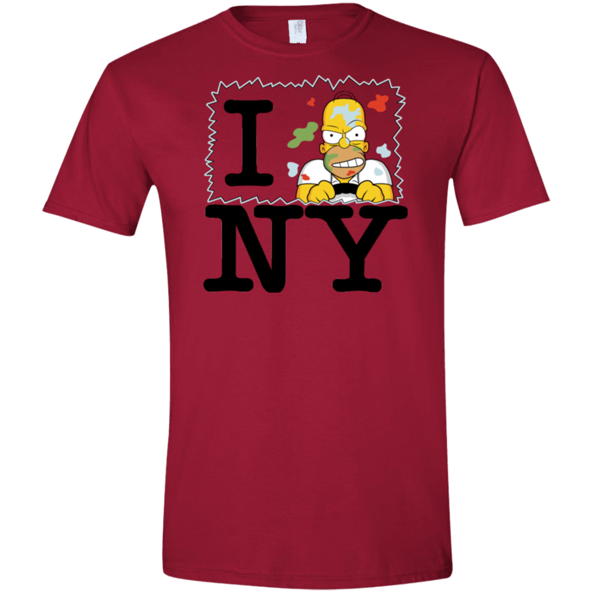 T-Shirts Cardinal Red / S I Hate NY Men's Semi-Fitted Softstyle