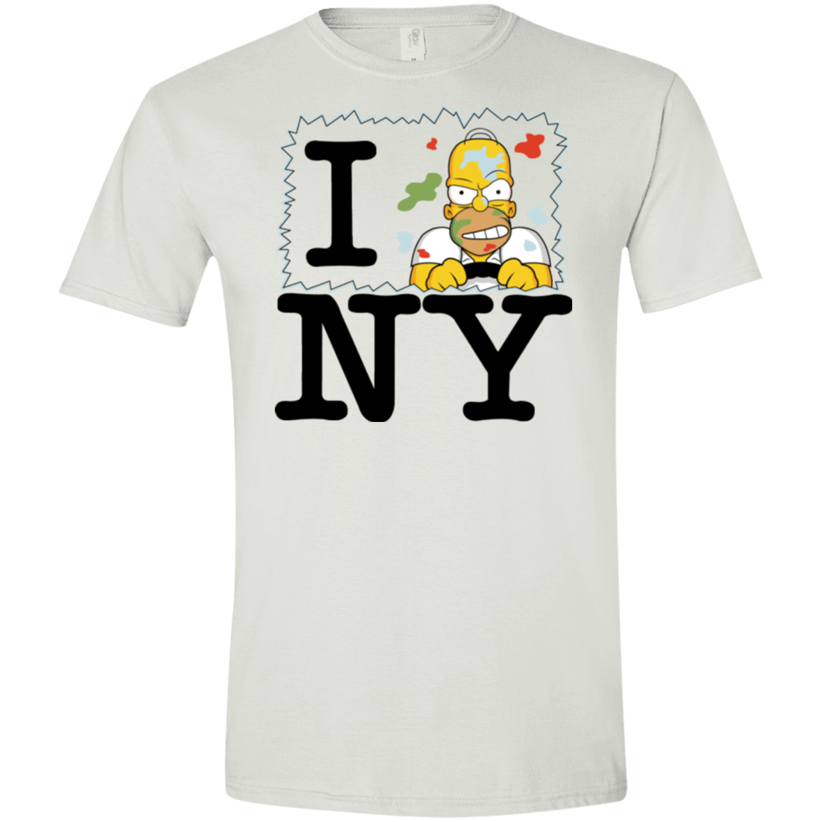 T-Shirts White / X-Small I Hate NY Men's Semi-Fitted Softstyle