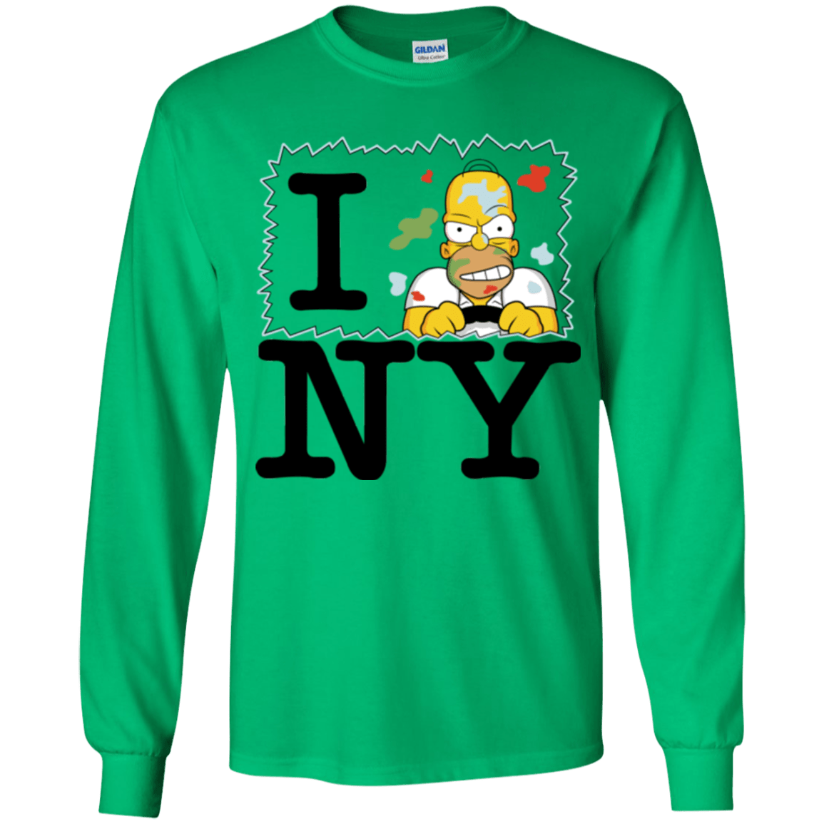 T-Shirts Irish Green / YS I Hate NY Youth Long Sleeve T-Shirt