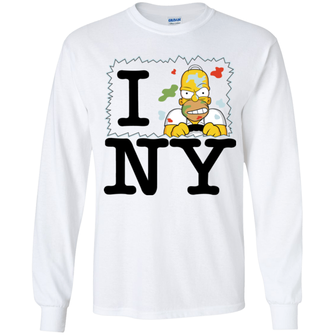 T-Shirts White / YS I Hate NY Youth Long Sleeve T-Shirt