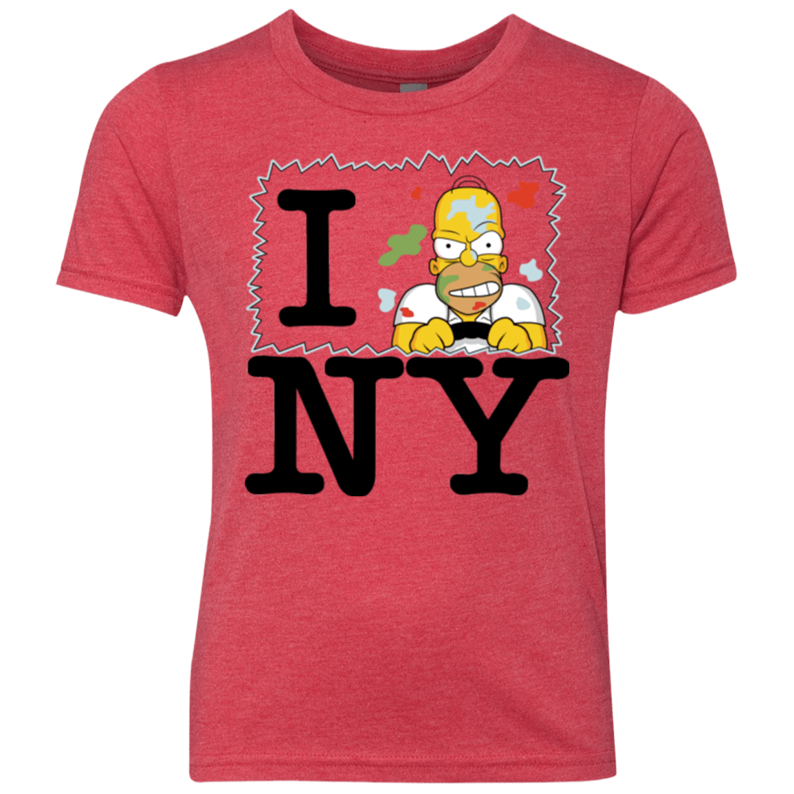 T-Shirts Vintage Red / YXS I Hate NY Youth Triblend T-Shirt