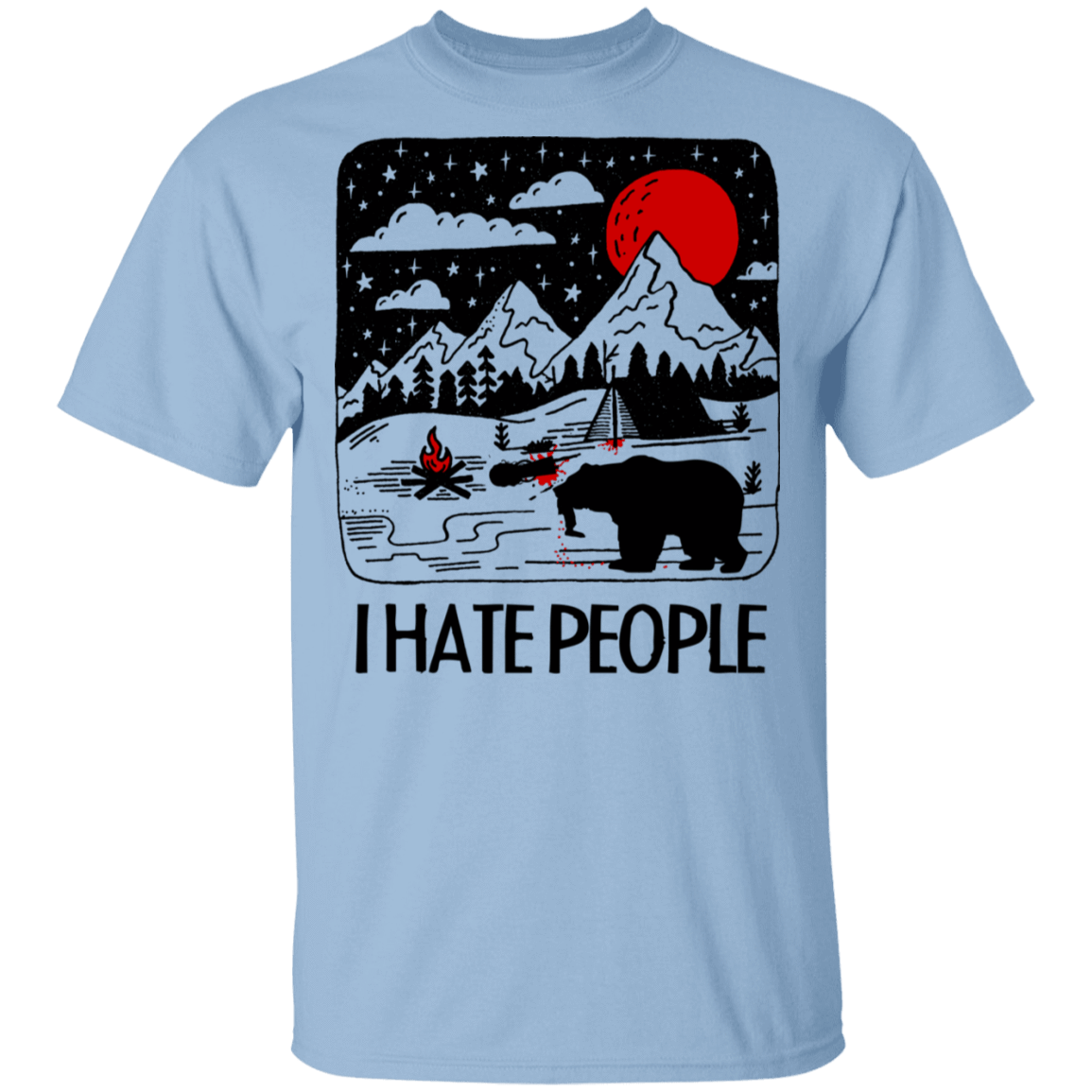 T-Shirts Light Blue / S I Hate People T-Shirt