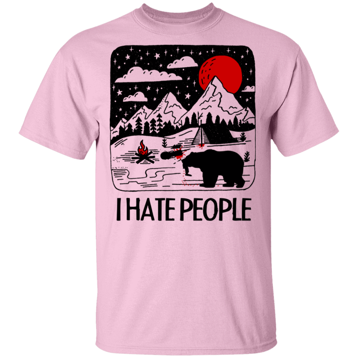 T-Shirts Light Pink / S I Hate People T-Shirt