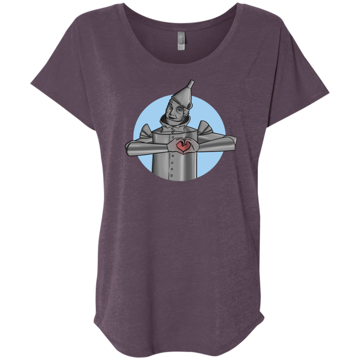 T-Shirts Vintage Purple / X-Small I Have a Heart Triblend Dolman Sleeve