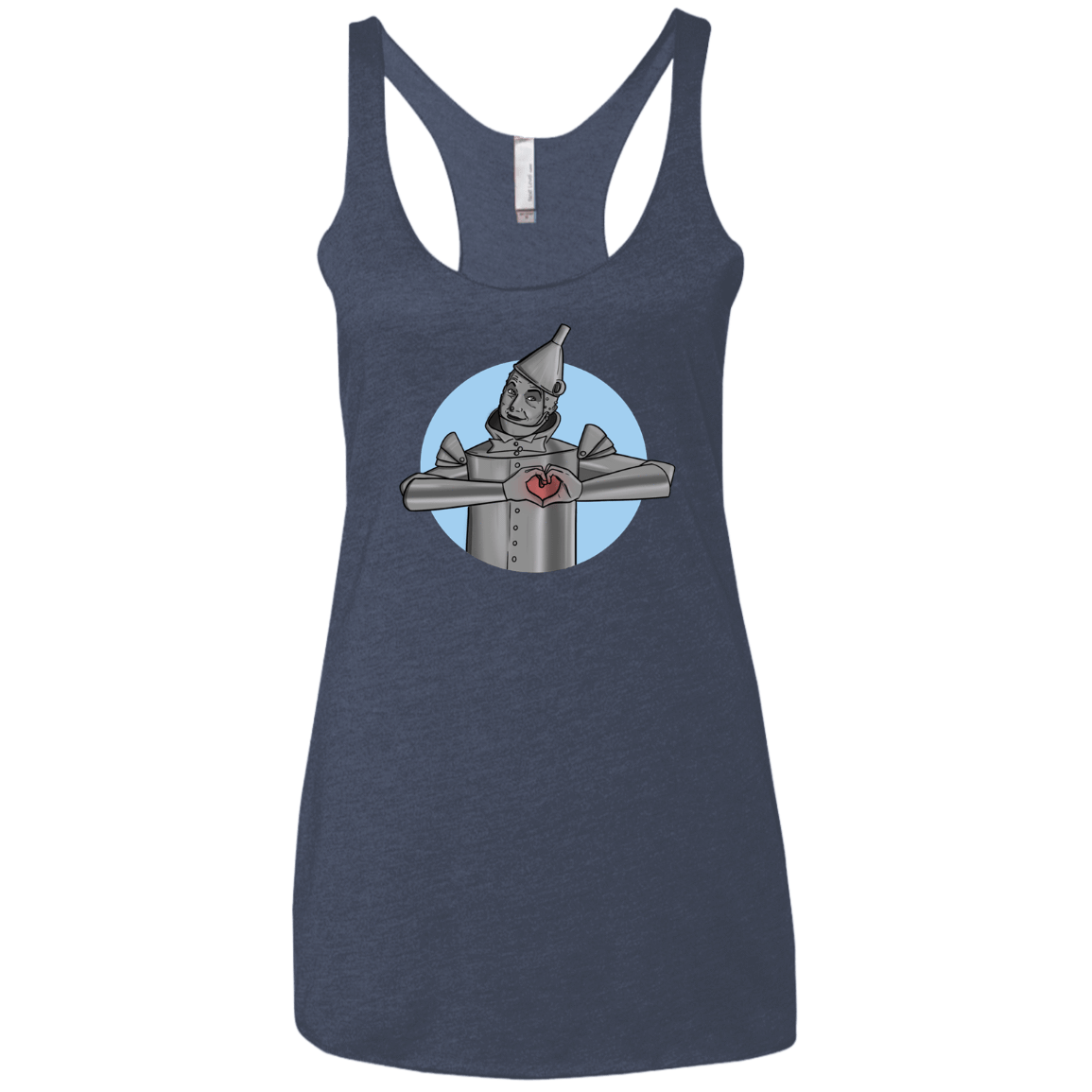 T-Shirts Vintage Navy / X-Small I Have a Heart Women's Triblend Racerback Tank