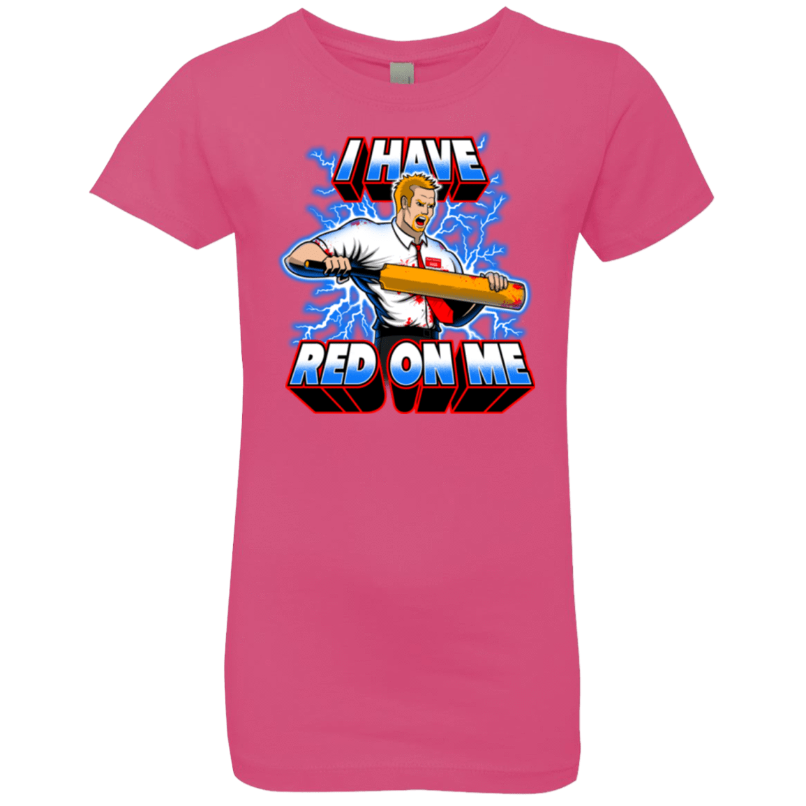 T-Shirts Hot Pink / YXS I have red on me Girls Premium T-Shirt