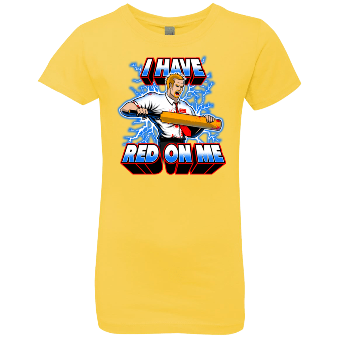 T-Shirts Vibrant Yellow / YXS I have red on me Girls Premium T-Shirt