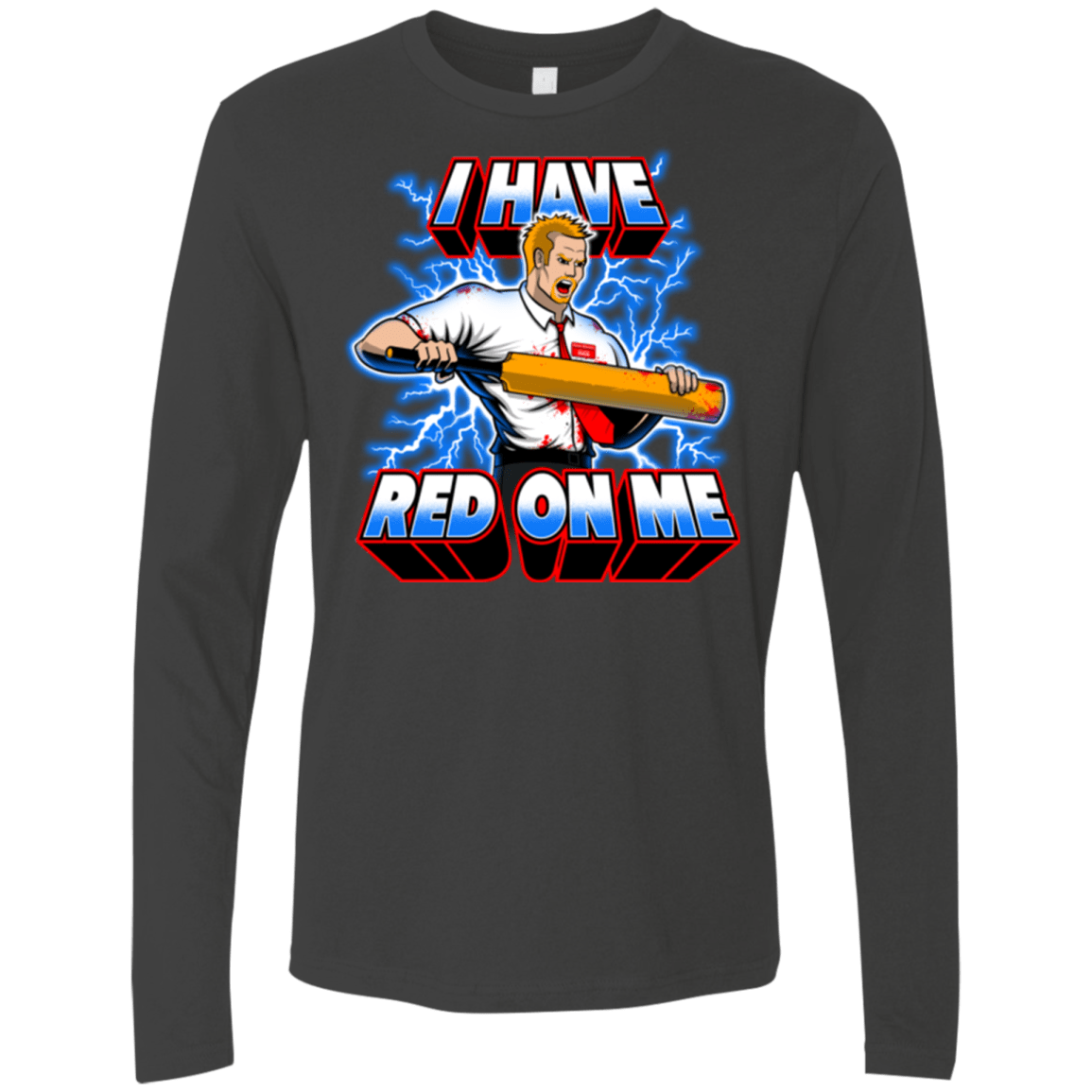 T-Shirts Heavy Metal / Small I have red on me Men's Premium Long Sleeve