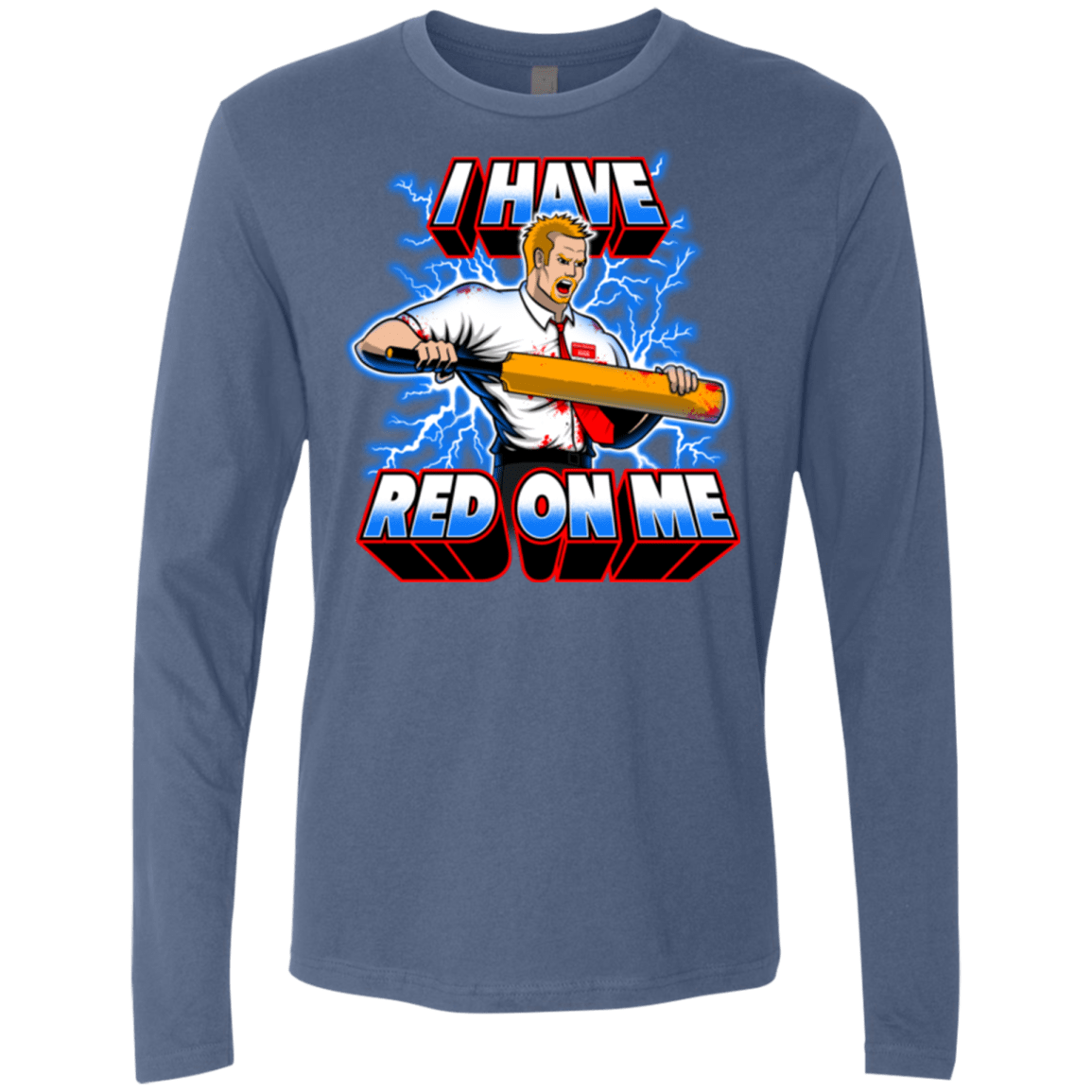 T-Shirts Indigo / Small I have red on me Men's Premium Long Sleeve