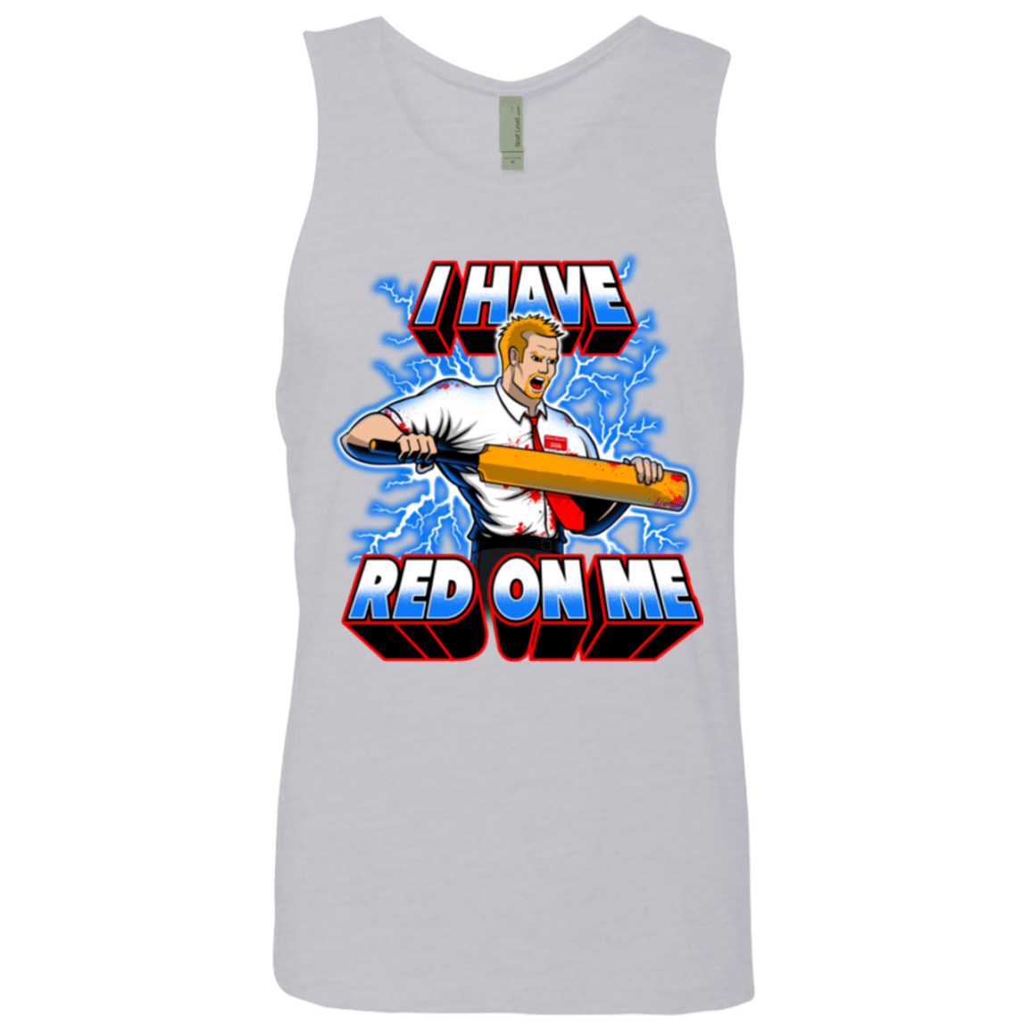 T-Shirts Heather Grey / Small I have red on me Men's Premium Tank Top