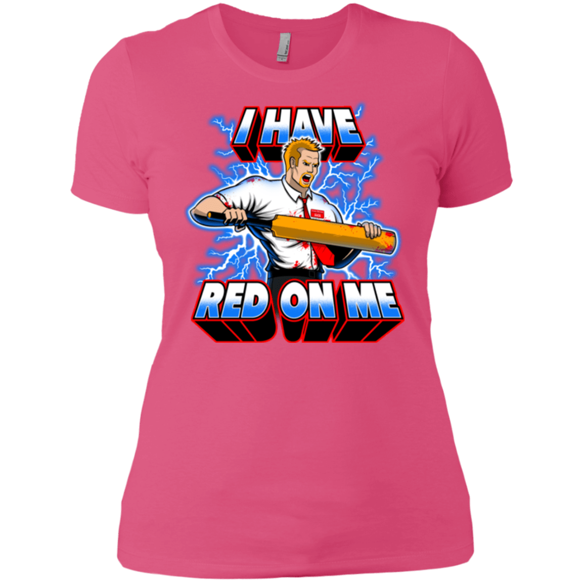 T-Shirts Hot Pink / X-Small I have red on me Women's Premium T-Shirt