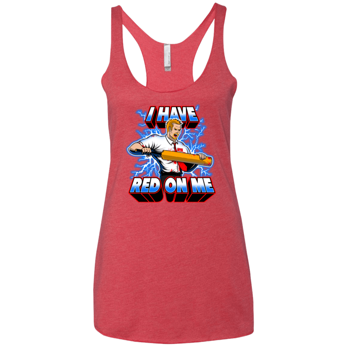 T-Shirts Vintage Red / X-Small I have red on me Women's Triblend Racerback Tank