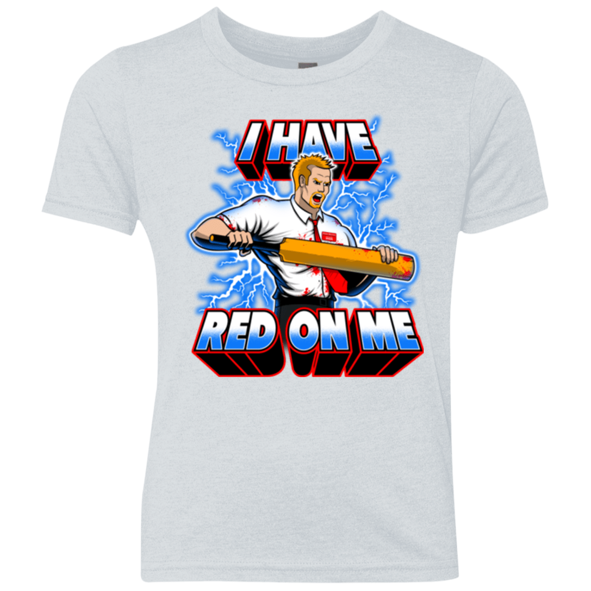 T-Shirts Heather White / YXS I have red on me Youth Triblend T-Shirt