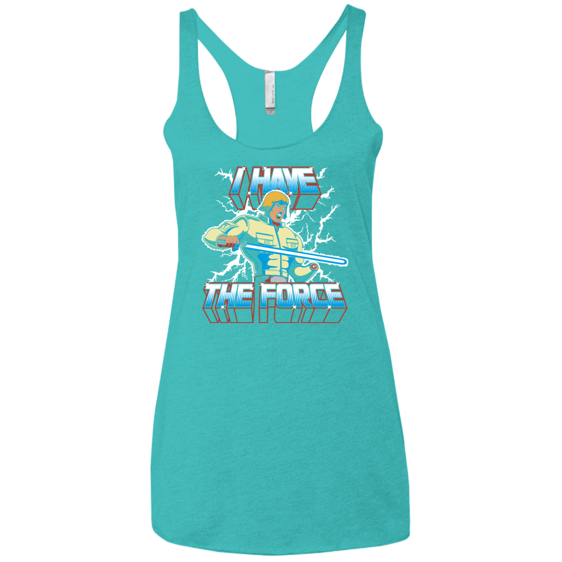 T-Shirts Tahiti Blue / X-Small I Have the Force Women's Triblend Racerback Tank