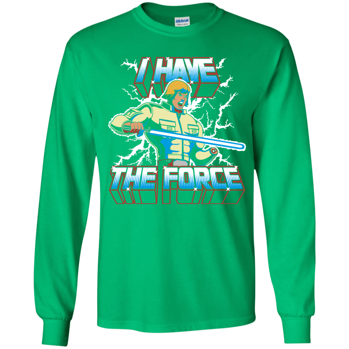 T-Shirts Irish Green / YS I Have the Force Youth Long Sleeve T-Shirt