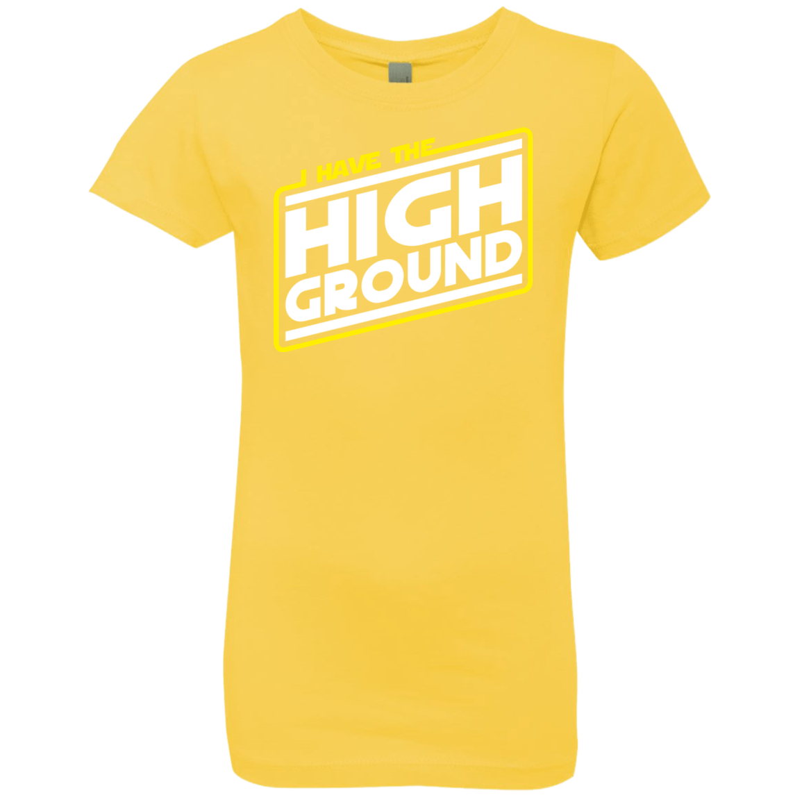 T-Shirts Vibrant Yellow / YXS I Have the High Ground Girls Premium T-Shirt