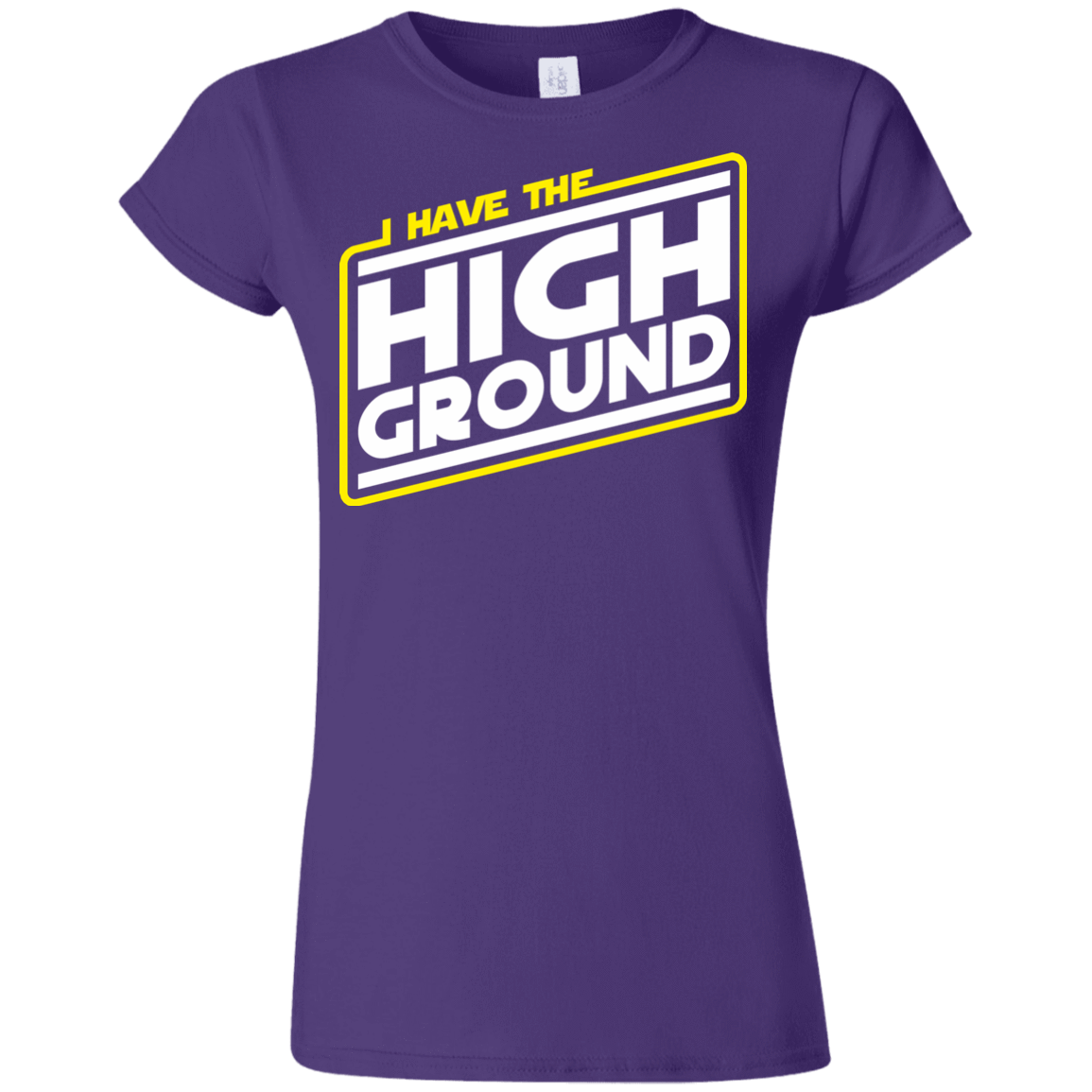T-Shirts Purple / S I Have the High Ground Junior Slimmer-Fit T-Shirt
