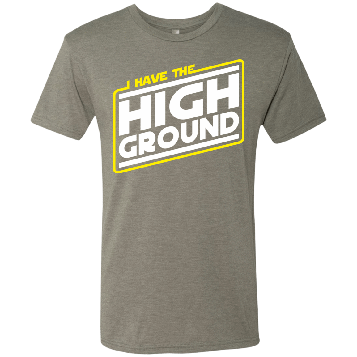 T-Shirts Venetian Grey / S I Have the High Ground Men's Triblend T-Shirt