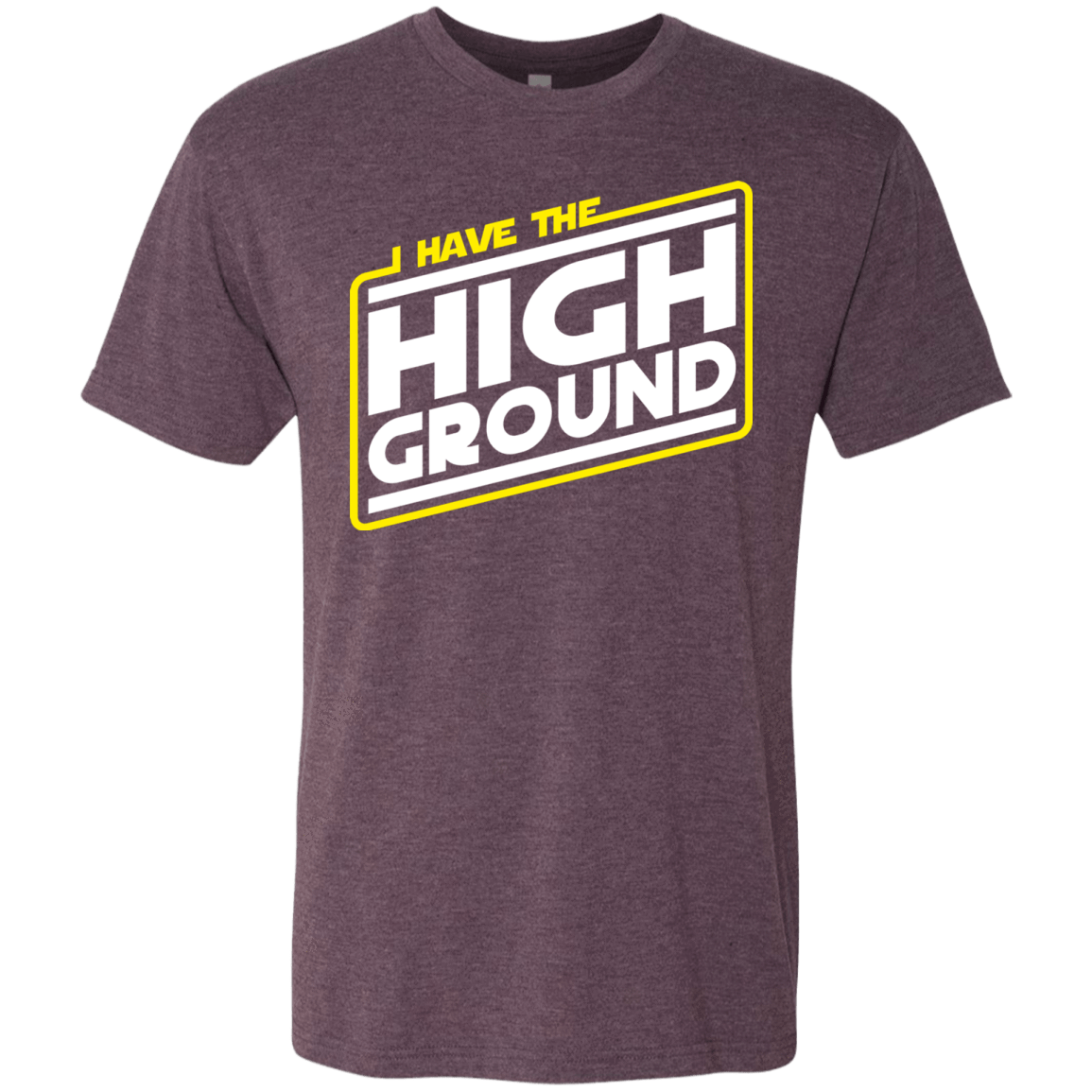 T-Shirts Vintage Purple / S I Have the High Ground Men's Triblend T-Shirt