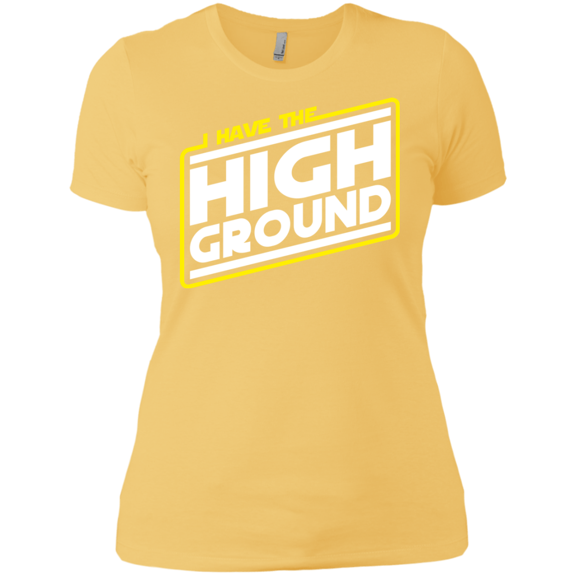 T-Shirts Banana Cream/ / X-Small I Have the High Ground Women's Premium T-Shirt