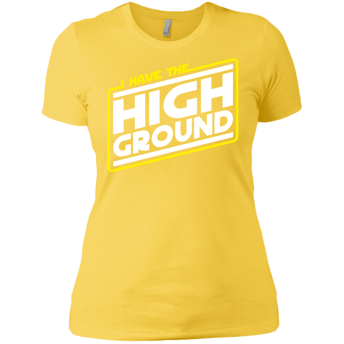 T-Shirts Vibrant Yellow / X-Small I Have the High Ground Women's Premium T-Shirt