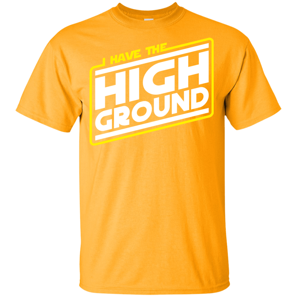 T-Shirts Gold / YXS I Have the High Ground Youth T-Shirt