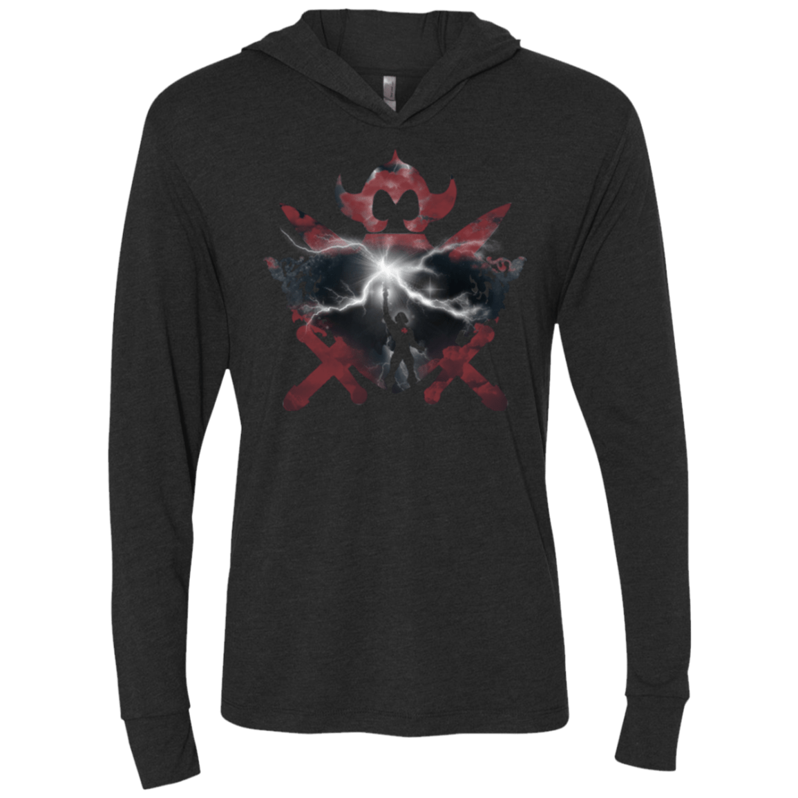 T-Shirts Vintage Black / X-Small I Have The Power Triblend Long Sleeve Hoodie Tee