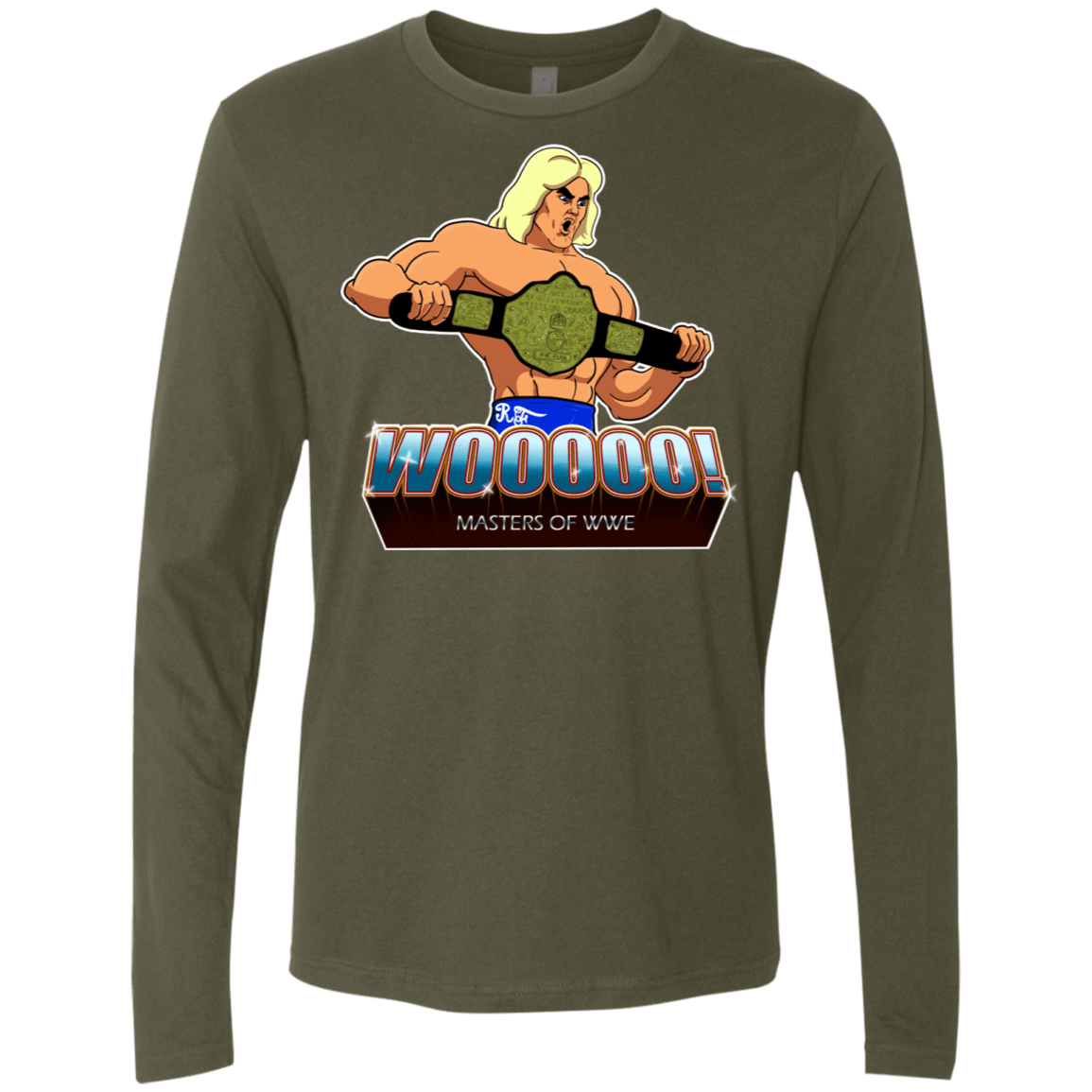 T-Shirts Military Green / S I Have The Woooooo Men's Premium Long Sleeve