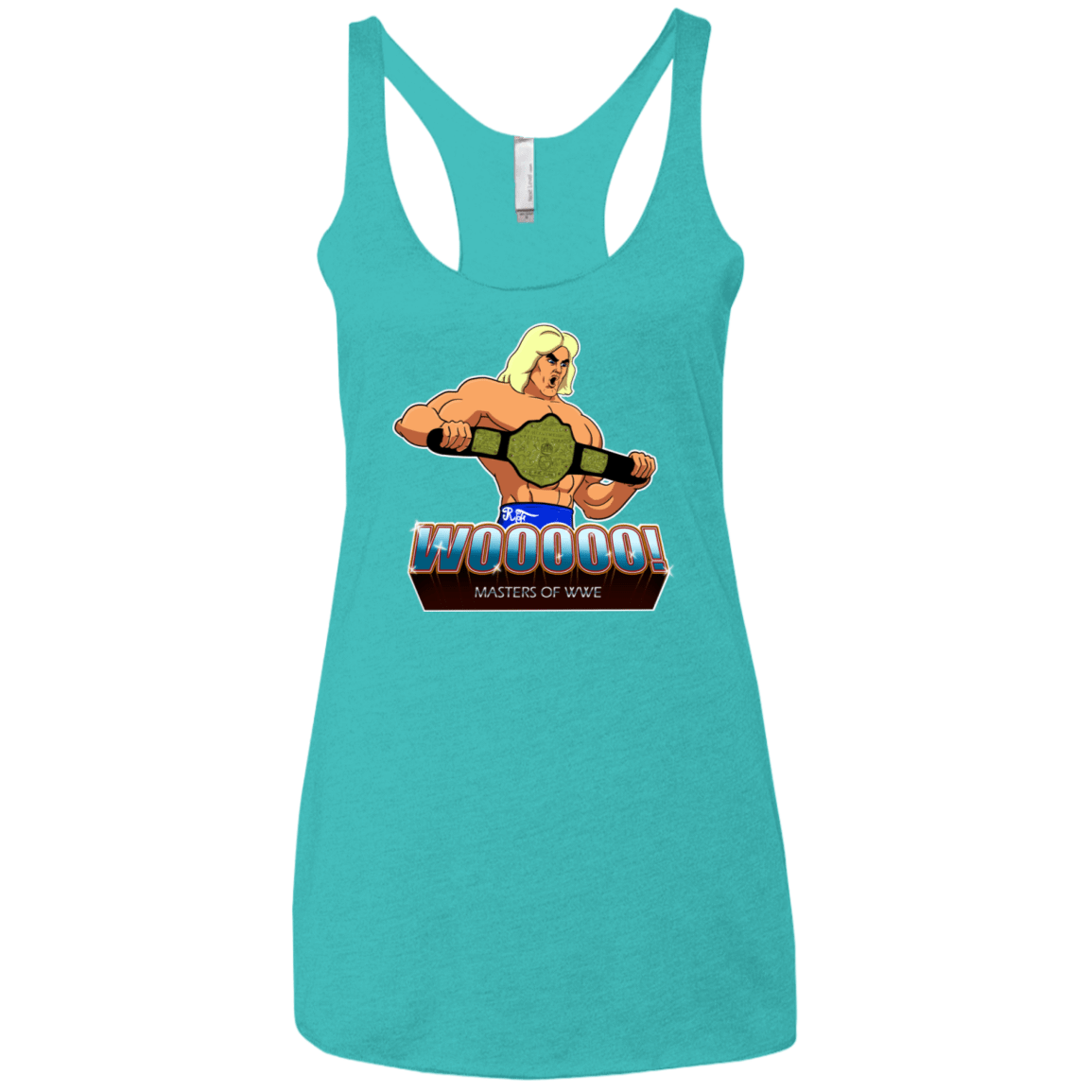 T-Shirts Tahiti Blue / X-Small I Have The Woooooo Women's Triblend Racerback Tank