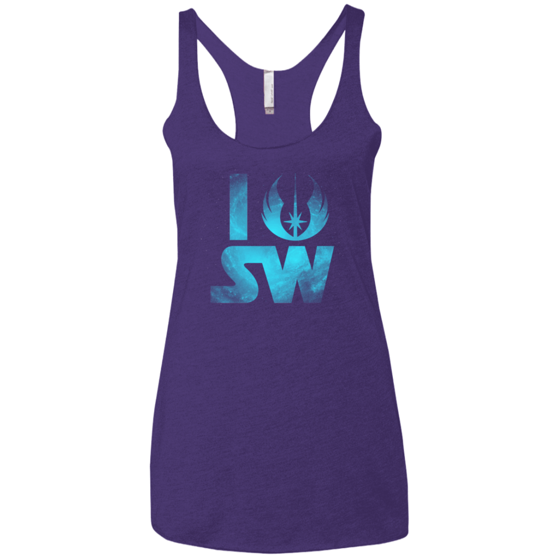 T-Shirts Purple / X-Small I Jedi SW Women's Triblend Racerback Tank