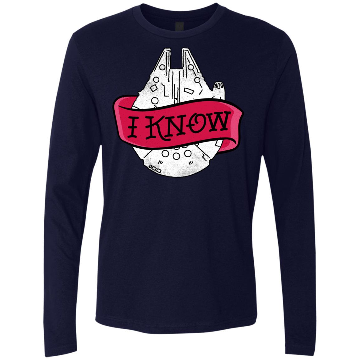 T-Shirts Midnight Navy / S I Know Men's Premium Long Sleeve