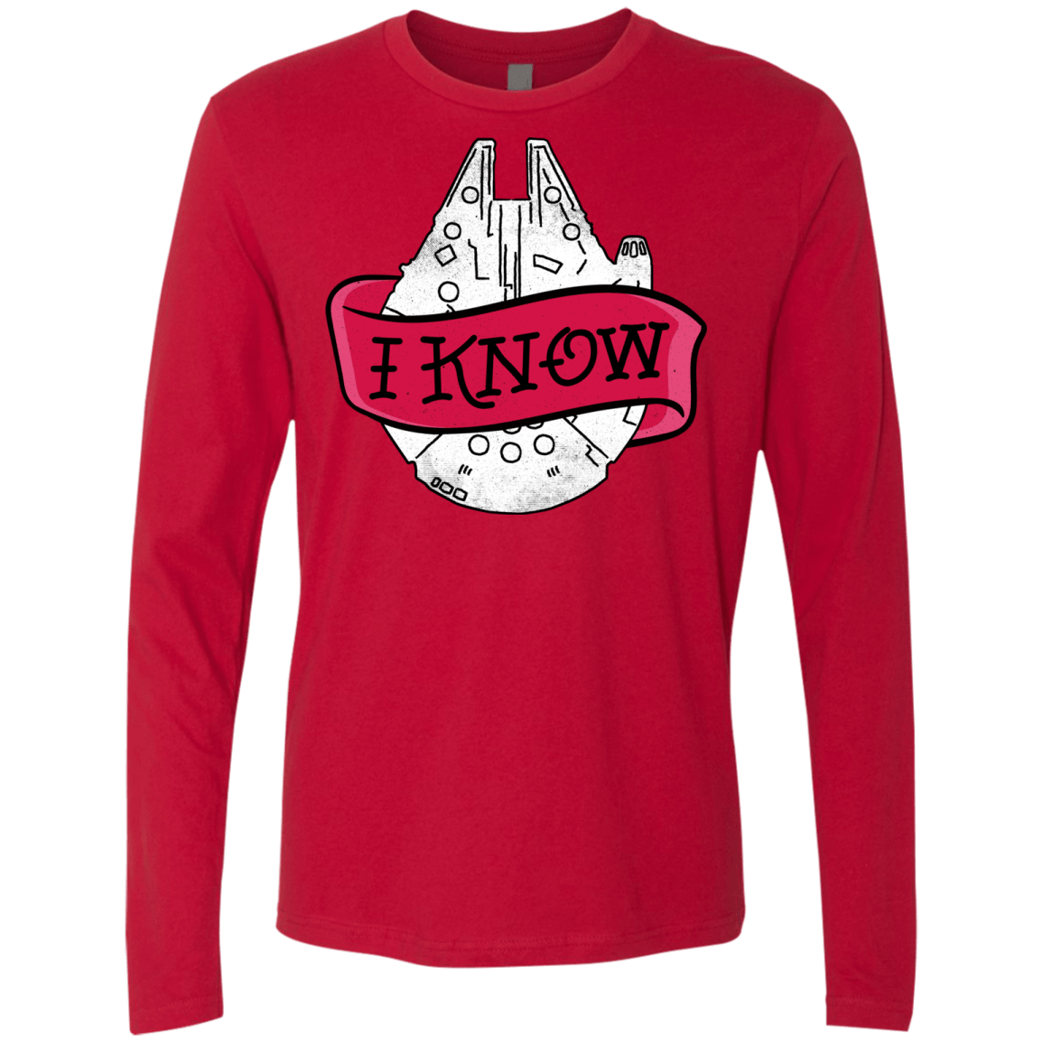 T-Shirts Red / S I Know Men's Premium Long Sleeve